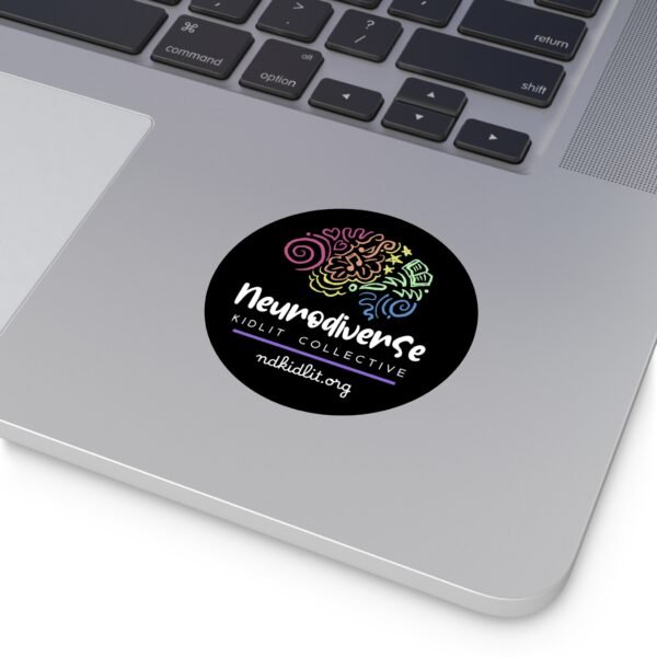 Round Vinyl Stickers Black - Image 8