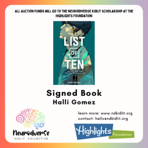 Signed Copy of List of Ten by Halli Gomez