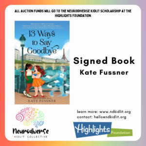 Signed Copy of 13 WAYS TO SAY GOODBYE by Kate Fussner