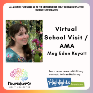 30 min Virtual School Visit or AMA with Meg Eden Kuyatt