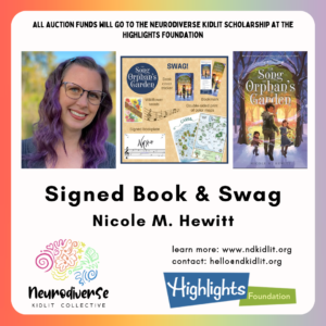 Signed Copy of THE SONG OF ORPHAN'S GARDEN and Swag by Nicole M. Hewitt
