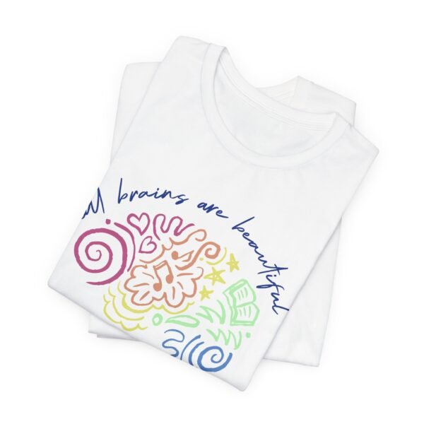 Unisex Jersey T-Shirt with Beautiful Brains - Image 2