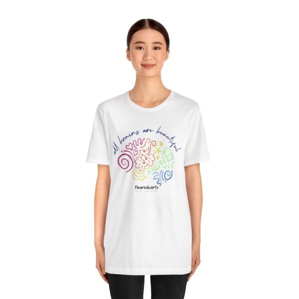 Unisex Jersey T-Shirt with Beautiful Brains - Image 4