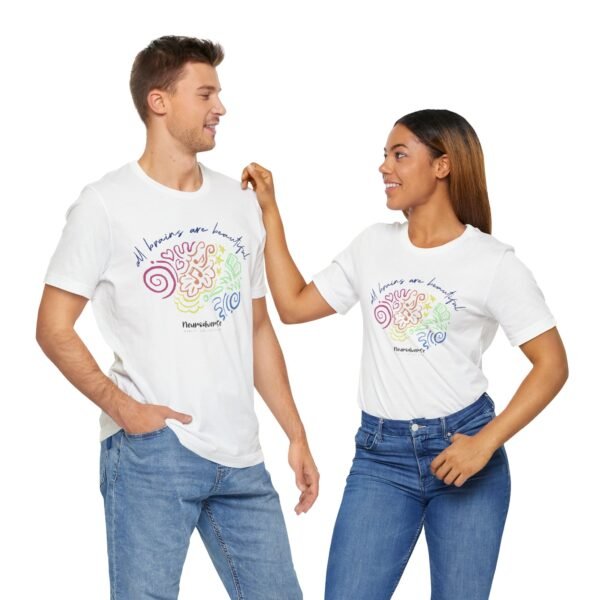 Unisex Jersey T-Shirt with Beautiful Brains - Image 6