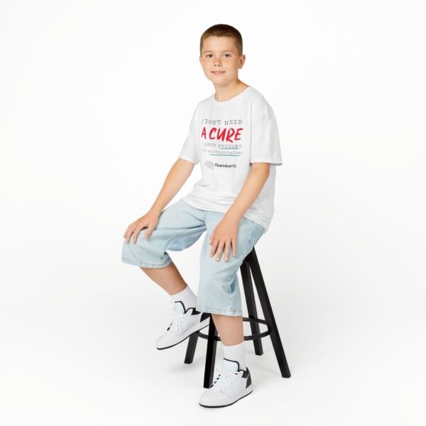 Kids T-Shirt with I Don't Need a Cure Text - Image 3