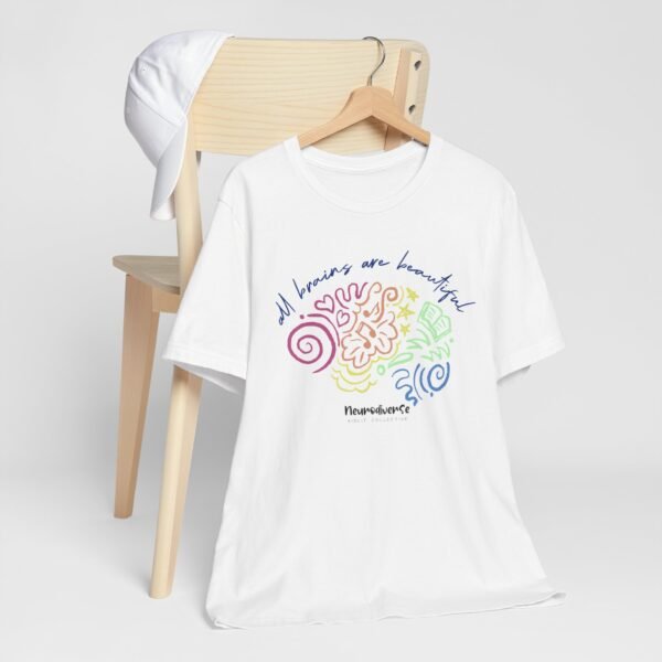 Unisex Jersey T-Shirt with Beautiful Brains - Image 3