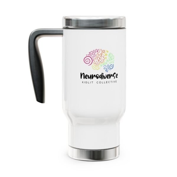 Stainless Steel Travel Mug with Handle, 14oz