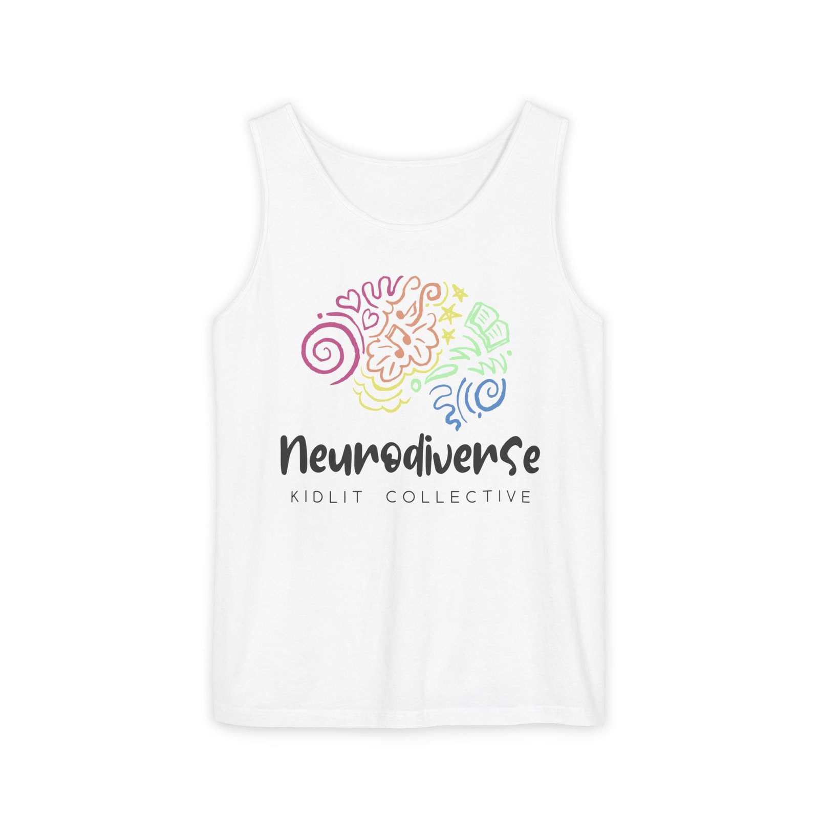 Unisex Garment-Dyed Tank Top with Logo