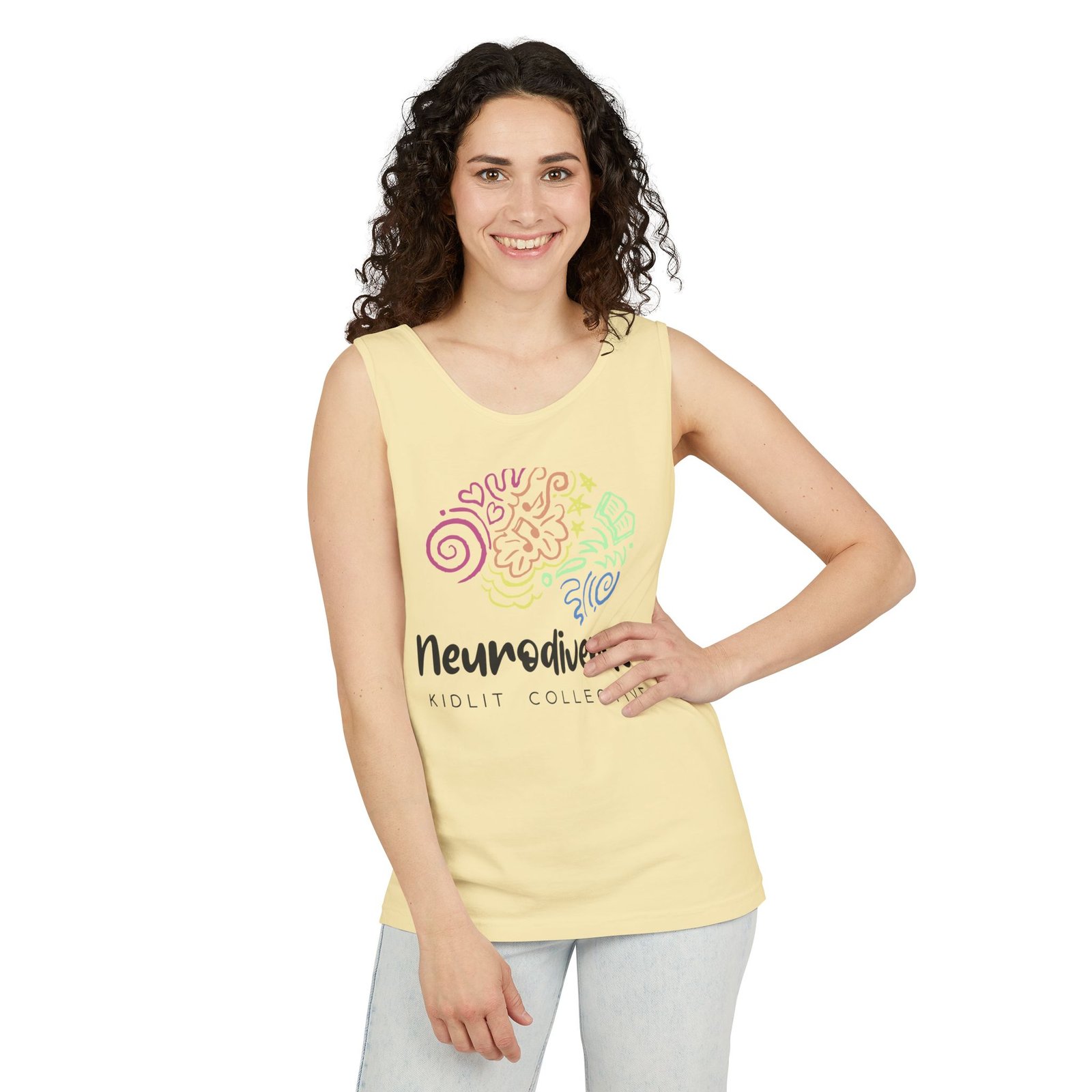 Unisex Garment-Dyed Tank Top with Logo - Image 6