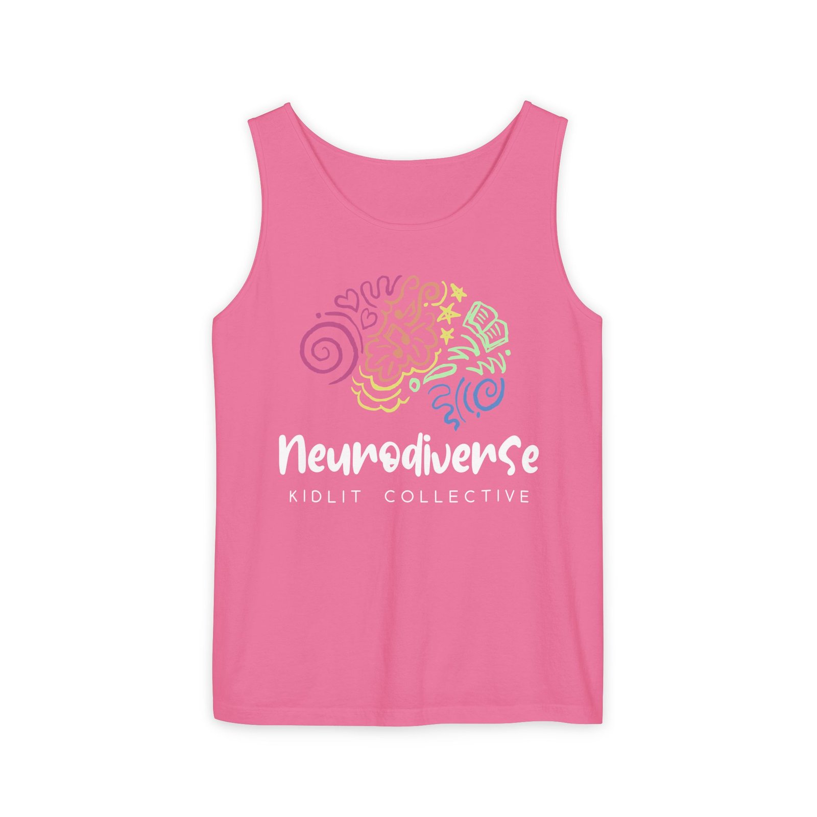 Unisex Garment-Dyed Tank Top with Logo - Image 17