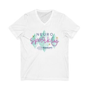 Unisex Jersey Short Sleeve V-Neck Tee with NeuroSparkly