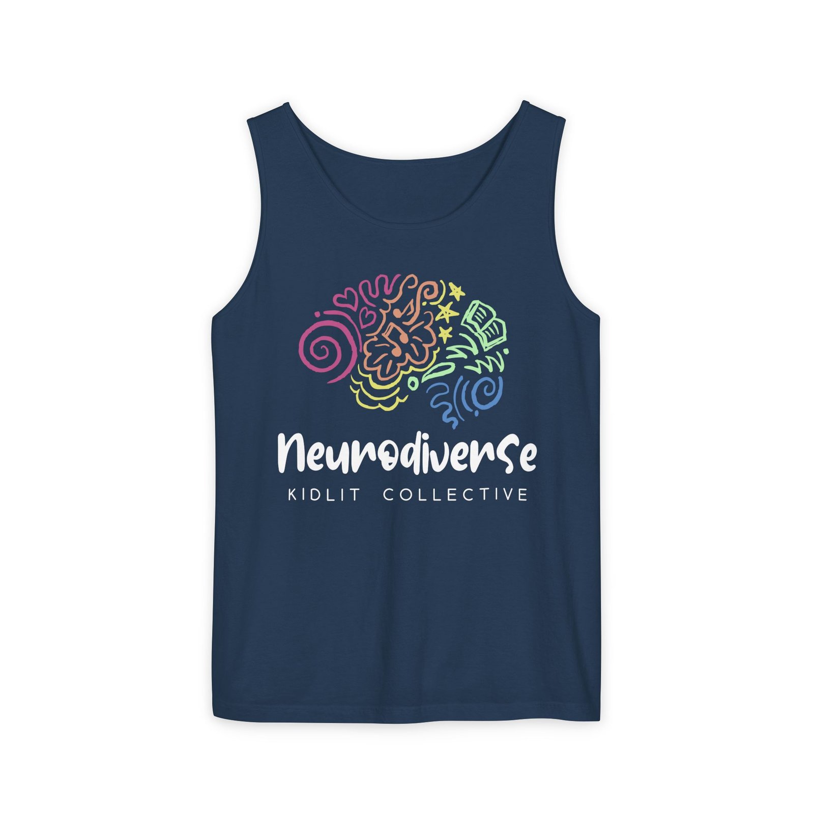 Unisex Garment-Dyed Tank Top with Logo - Image 9
