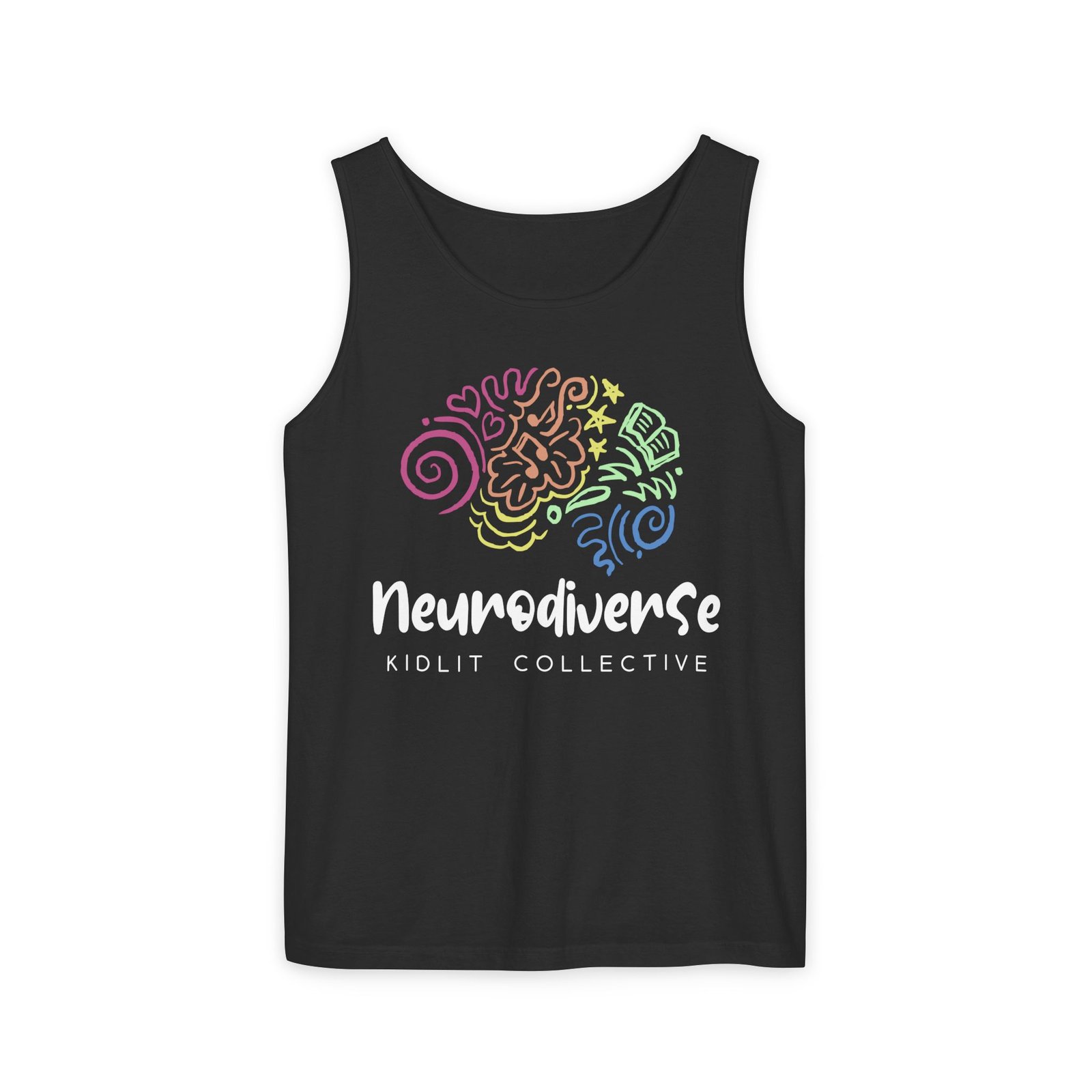 Unisex Garment-Dyed Tank Top with Logo - Image 11