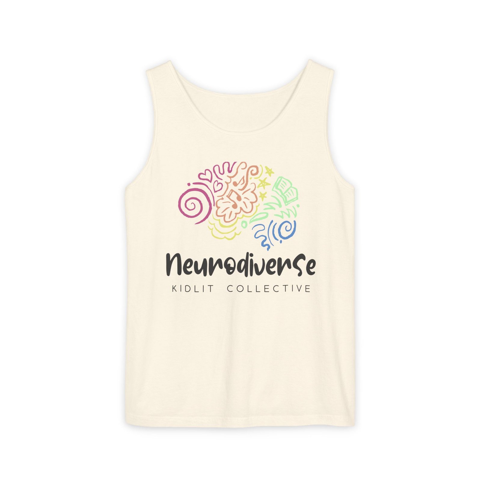 Unisex Garment-Dyed Tank Top with Logo - Image 3