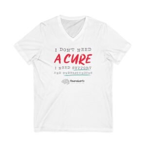 Unisex Jersey Short Sleeve V-Neck Tee with Cure